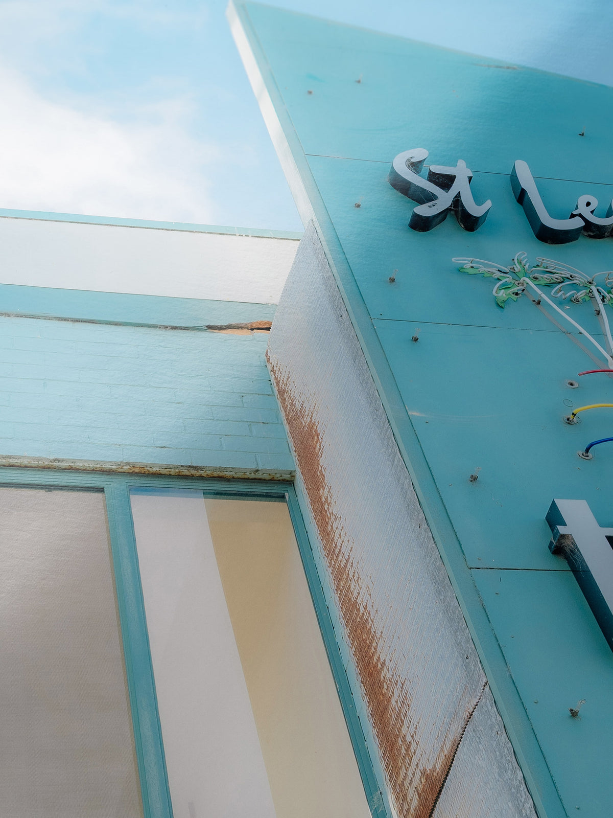 Close-up detail of the St Leonards Hotel By The Sea giclée print on archival Smooth Pearl photo paper