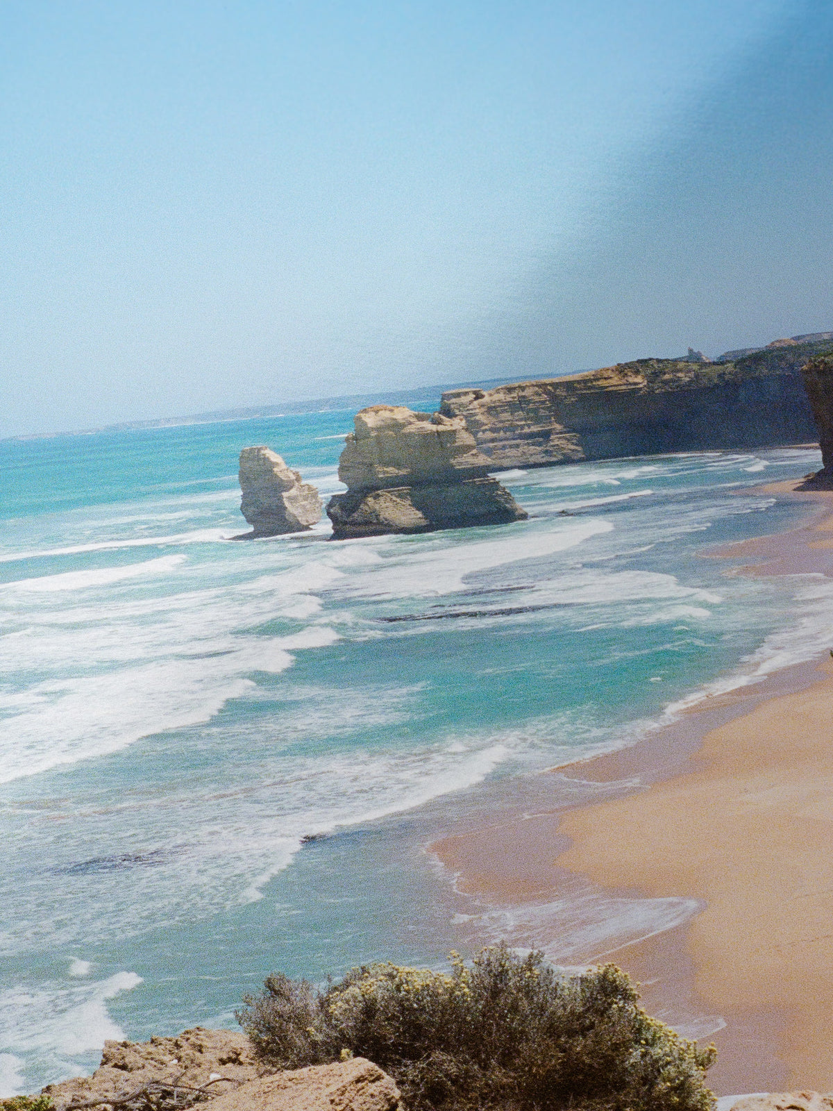 Close-up detail of the Twelve Apostles Great Ocean Road Portrait giclée print on archival Smooth Pearl photo paper