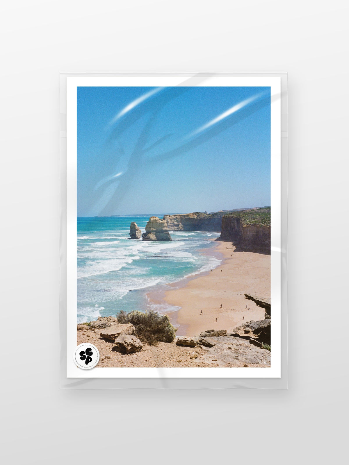 Twelve Apostles Great Ocean Road Portrait print in a protective sleeve