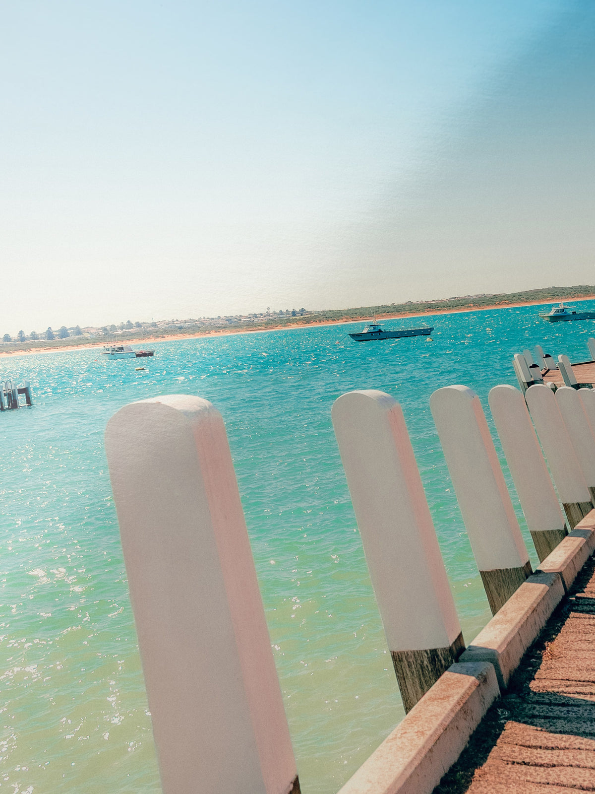 Close-up detail of the Warrnambool Pier and Foreshore in Spring giclée print on archival Smooth Pearl photo paper