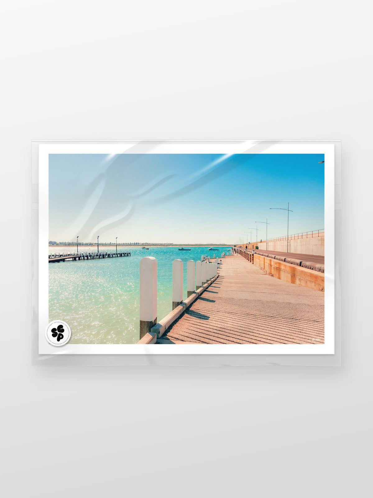 Warrnambool Pier and Foreshore in Spring print in a protective sleeve