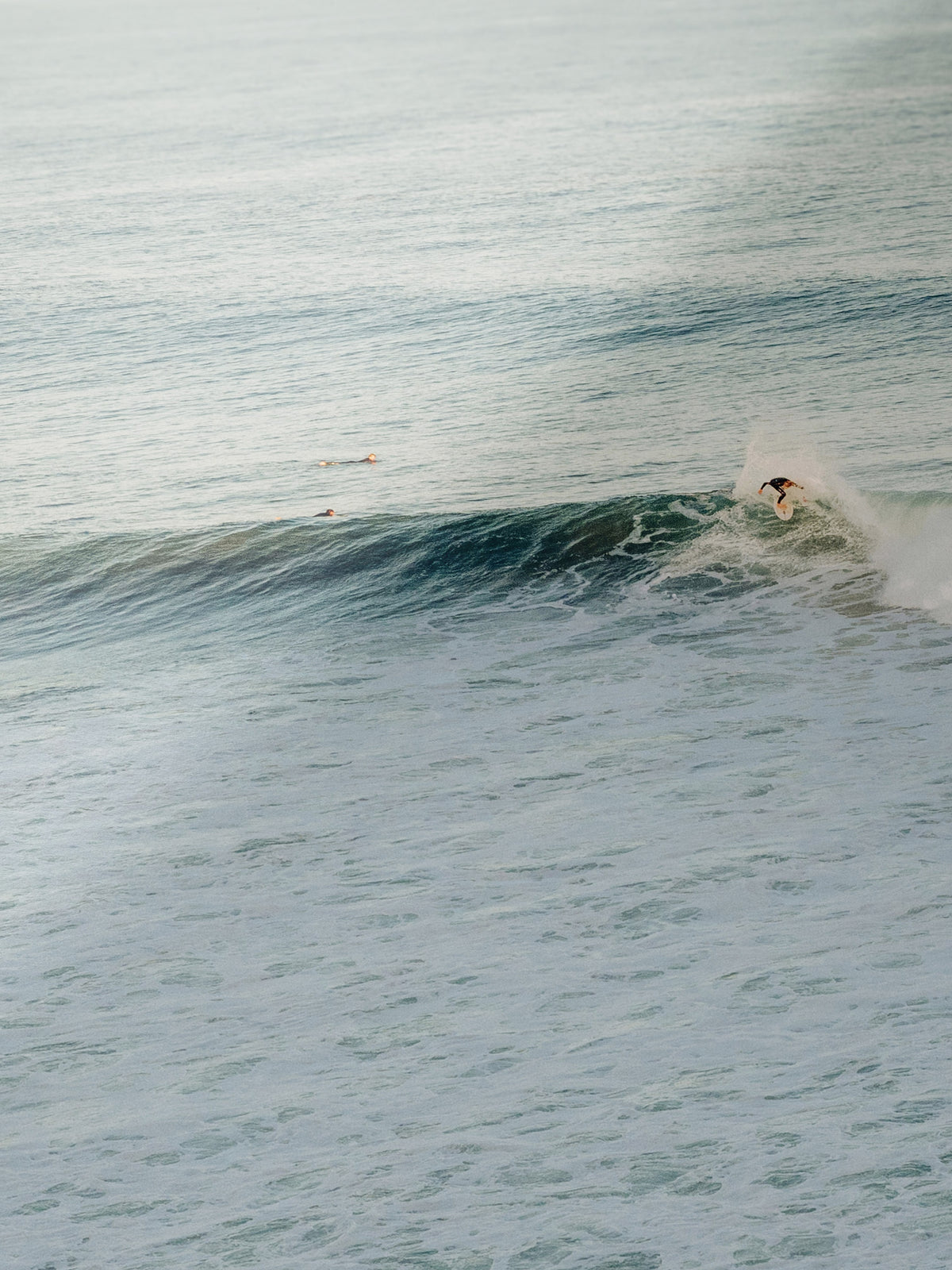 Close-up detail of the Winkipop Surfer at Sunset giclée print on archival Smooth Pearl photo paper