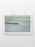 Winkipop Surfer at Sunset print in a protective sleeve