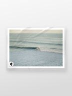 Winkipop Surfer at Sunset print in a protective sleeve